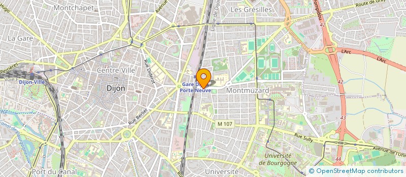 localisation de l'entreprise CTRE REG.ANIMATION FORMATION TOXICOMANIE à DIJON
