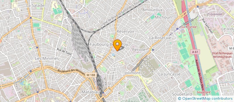 localisation de l'entreprise CTRE REG ETUDE ASSIST INFORMATIQ SCIENCE à TOULOUSE