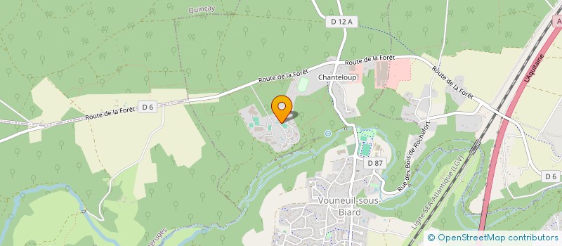 localisation de l'entreprise CTRE REG FORMA PROF EDUCA SPORT TENNIS à VOUNEUIL-SOUS-BIARD