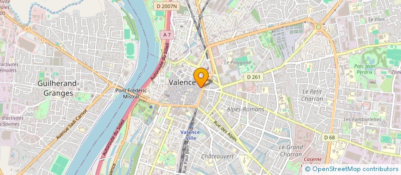 localisation de l'entreprise CTRE REG INFORM MEDECINE DOUCE à VALENCE