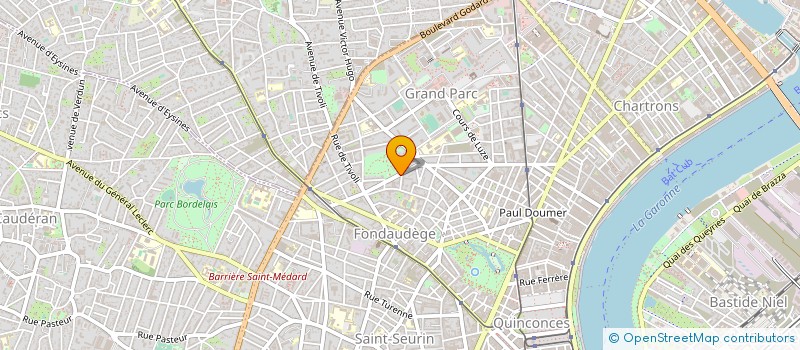 localisation de l'entreprise CTRE REG INSERTION FORMATION PROFESSION  BORDEAUX