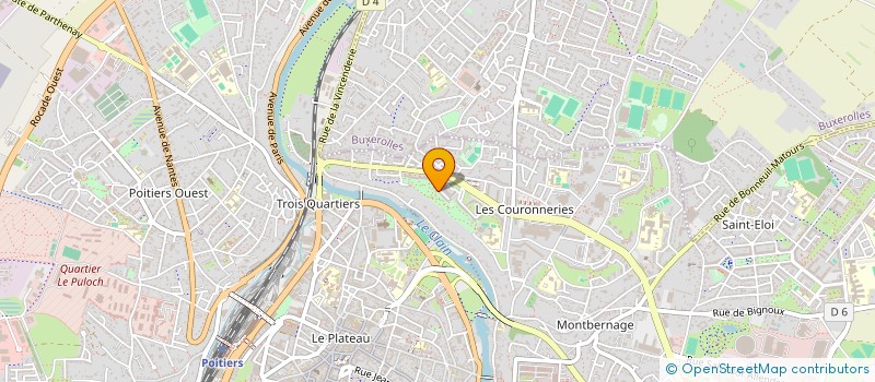 localisation de l'entreprise CTRE REG RECHERCHE FORMAT LANGUE SIGNES à POITIERS