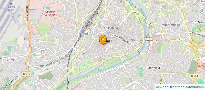 localisation de l'entreprise CTRE REG RESSOURCES CINEMA AUDIOVISUEL  POITIERS