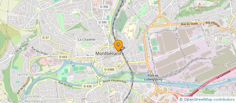 localisation de l'entreprise CTRE REGION ART CONTEMPORAIN MONTBELIARD  MONTBELIARD
