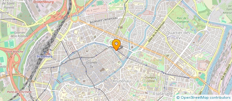 localisation de l'entreprise CTRE REGIONAL ARTISTIQUE CHOREGRAPHIQUE à STRASBOURG