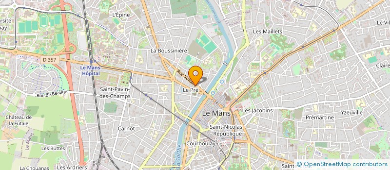 localisation de l'entreprise CTRE REGIONAL DE DETECTION INCENDIE à LE MANS