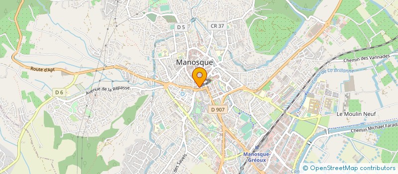 localisation de l'entreprise CTRE REGIONAL ETUDES OBSERV POLITIQUES à MANOSQUE