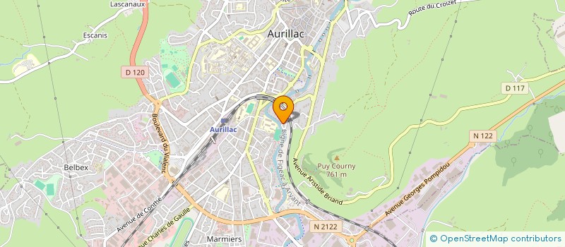 localisation de l'entreprise CTRE REGIONAU PER L'ENSENHAMENT OCCITAN DINS L'ACADEMIA DE CLARMONT D'AUVERNHA  AURILLAC
