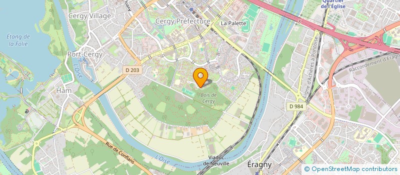 localisation de l'entreprise CTRE RESSOURCES ARTS CULTURE VAL D'OISE  CERGY