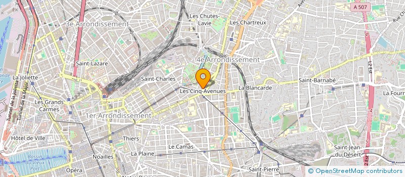 localisation de l'entreprise CTRE RESSOURCES ETUDES APPLIQUEES FORMAT à MARSEILLE