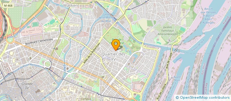localisation de l'entreprise CTRE RHUMATOLOG EXPLORATION OSTEOPOROSE à STRASBOURG