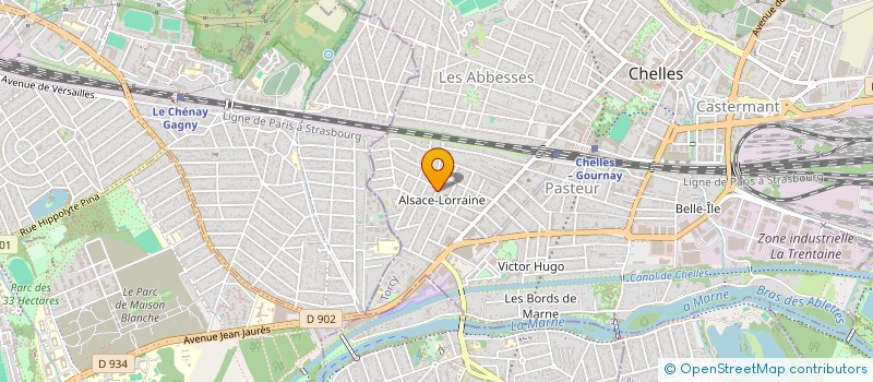 localisation de l'entreprise CTRE SCOLAIRE PEDAGOGIQUE DES PRIMEVERES  CHELLES