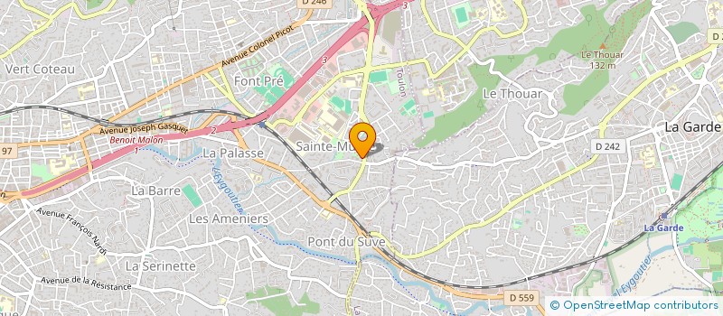 localisation de l'entreprise CTRE SOCIAL CULTUREL DE STE MUSSE TOULON à TOULON