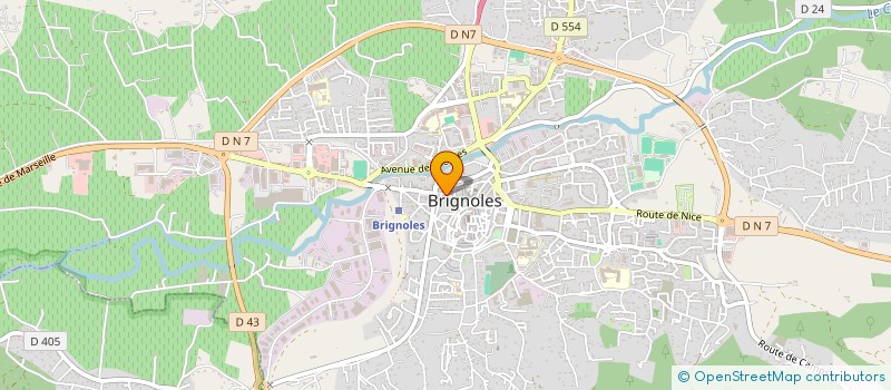 localisation de l'entreprise CTRE SOCIAL SOCIOCULTUREL BRIGNOLAIS à BRIGNOLES