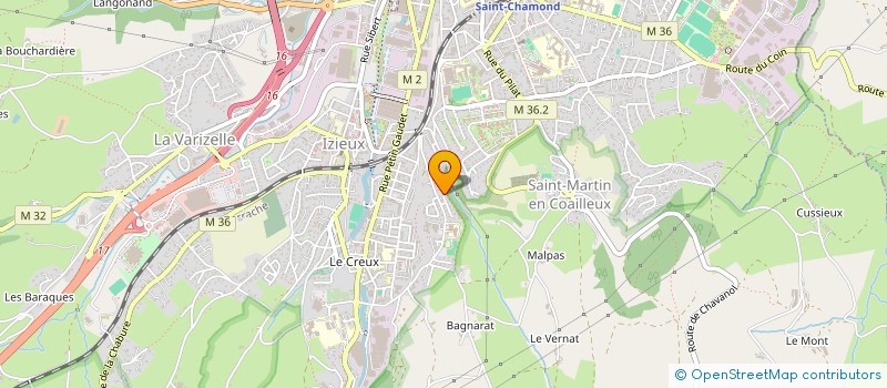 localisation de l'entreprise CTRE SOCIO CULTUREL ET SOCIAL MJC à SAINT-CHAMOND