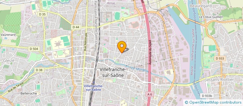 localisation de l'entreprise CTRE SOINS AGGLOMER CALADOISE à VILLEFRANCHE-SUR-SAONE