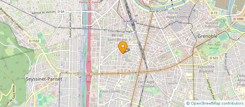 localisation de l'entreprise CTRE SOINS INFIRMIERS ABBE GREGOIRE à GRENOBLE