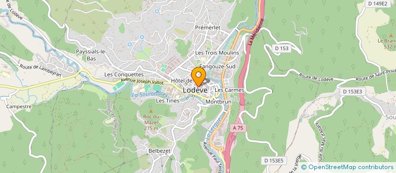 localisation de l'entreprise CTRE SOUTIEN SCOLAIRE PRIVE LODEVOIS à LODEVE