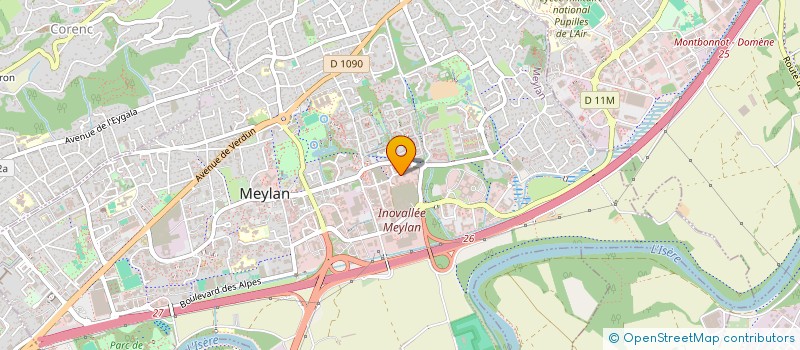 localisation de l'entreprise CTRE TECH ESSAIS VERIF INSTR MESURES à MEYLAN