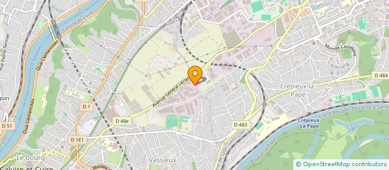 localisation de l'entreprise CTRE TECH ETUDES & RECHERCHES DE CALUIRE à CALUIRE-ET-CUIRE
