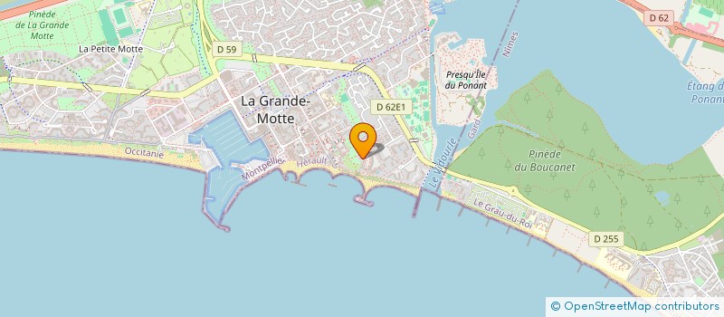 localisation de l'entreprise CTRE THALASSO ESTHETIQUE GD DELTA à LA GRANDE MOTTE