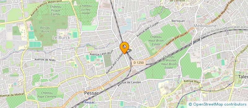 localisation de l'entreprise CTRE THEOSOPHIQ HARMONIE THERAPIE COMPOR  PESSAC