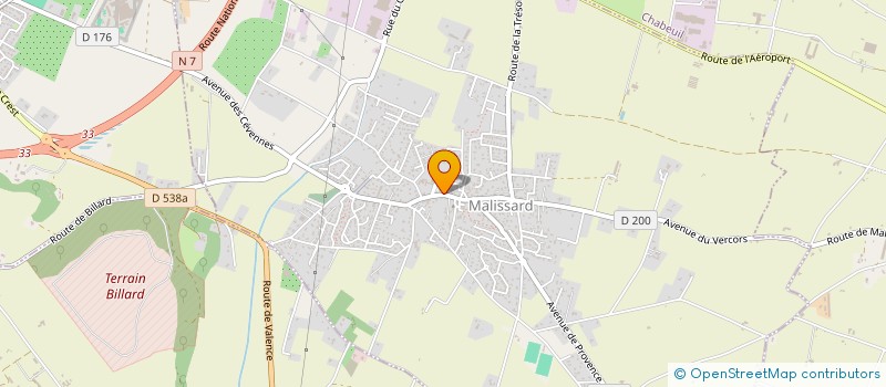 localisation de l'entreprise CTRI à MALISSARD