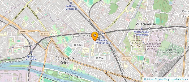 localisation de l'entreprise CTRIDE à EPINAY-SUR-SEINE