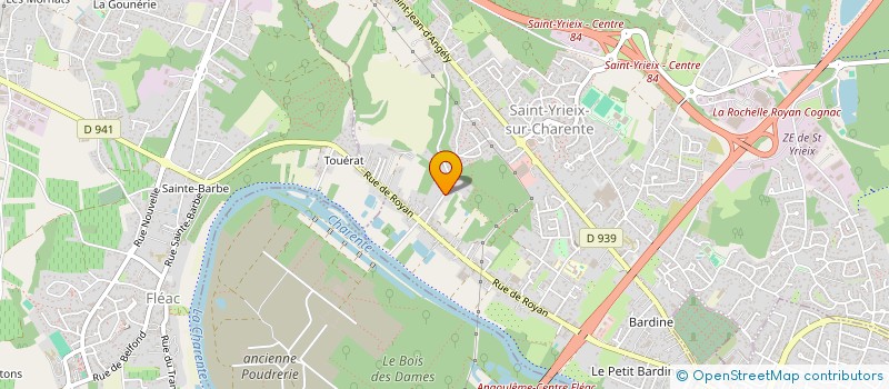 localisation de l'entreprise CTRL à SAINT-YRIEIX-SUR-CHARENTE