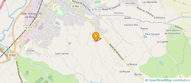 localisation de l'entreprise CTRL ALT SUPPR  CAUSSADE