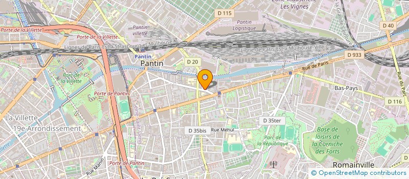 localisation de l'entreprise CTRL CLUB  PANTIN