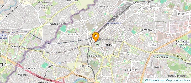 localisation de l'entreprise CTRL SARL à ANNEMASSE