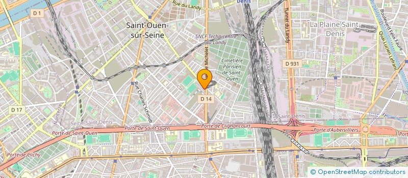 localisation de l'entreprise CTS à SAINT-OUEN-SUR-SEINE