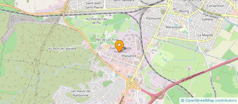 localisation de l'entreprise CTS  NARBONNE