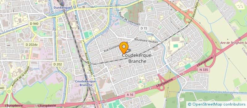 localisation de l'entreprise CTS  CARTON CLAUDINE ET CTS  COUDEKERQUE-BRANCHE