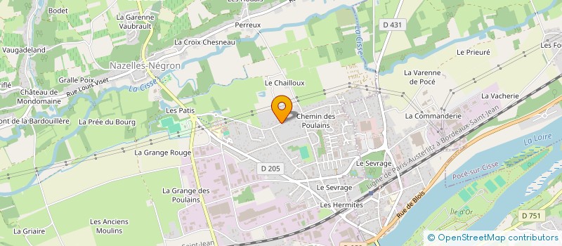 localisation de l'entreprise CTS CHIENG  NAZELLES-NEGRON