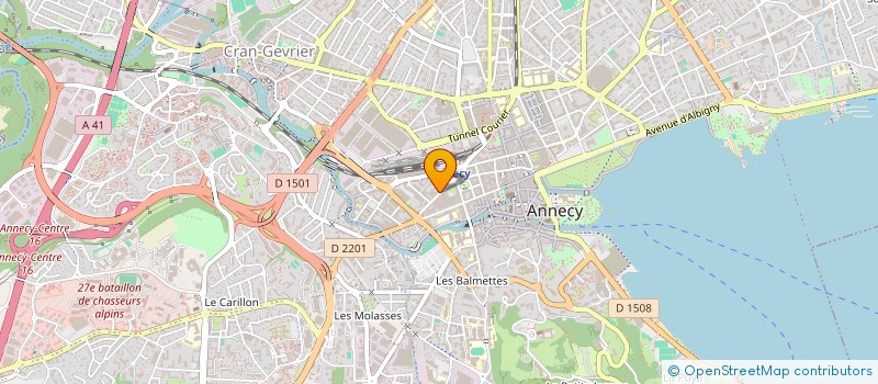 localisation de l'entreprise CTS  DESBIOLLES  ANNECY