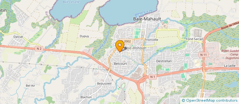 localisation de l'entreprise CTS DISTRIBUTION à BAIE-MAHAULT