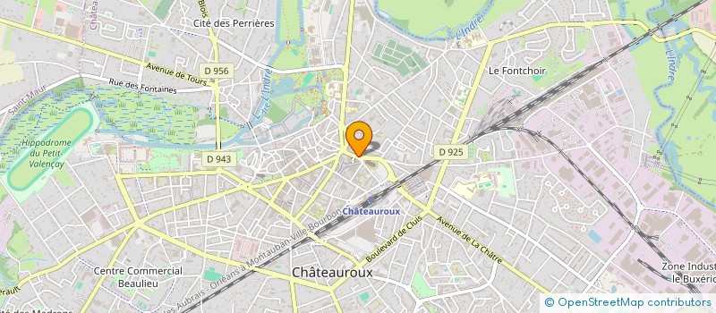 localisation de l'entreprise CTS FACADES à CHATEAUROUX