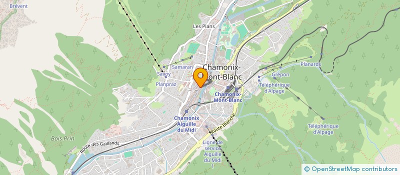 localisation de l'entreprise CTS GESTION à CHAMONIX-MONT-BLANC
