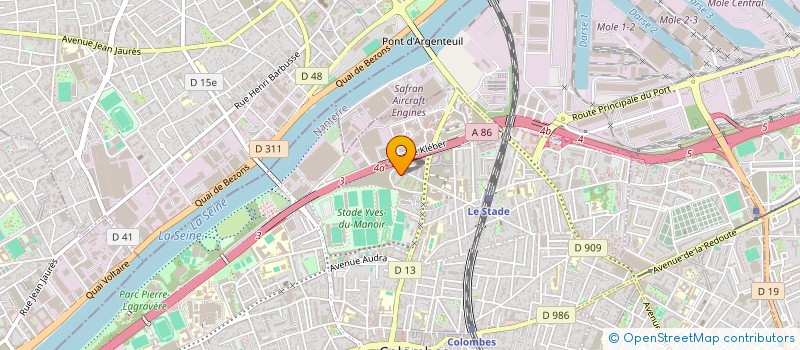 localisation de l'entreprise CTS GESTION SANTE  COLOMBES