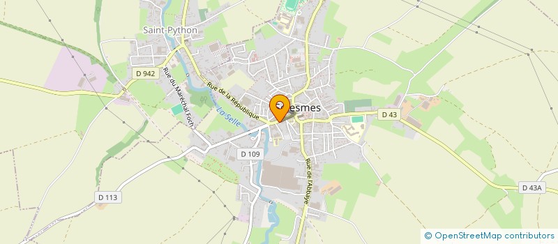 localisation de l'entreprise CTS GLACET HERBIN à SOLESMES