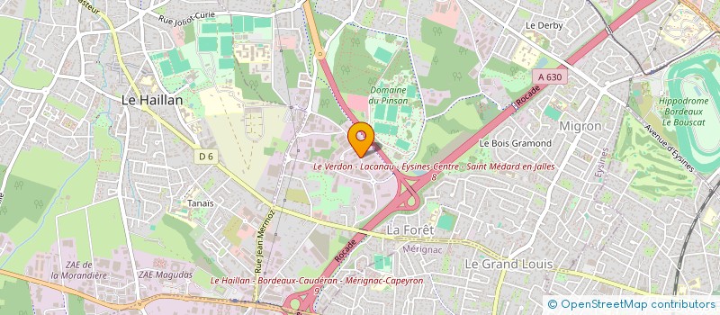 localisation de l'entreprise CTS INTERNATIONAL à EYSINES
