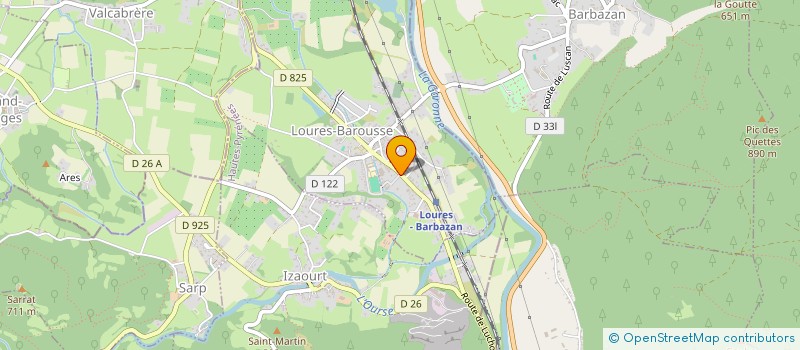 localisation de l'entreprise CTS  LAFFORGUE GASTON  LOURES-BAROUSSE