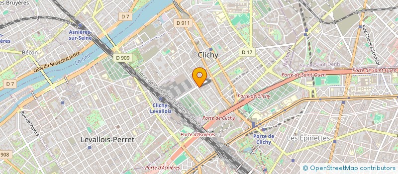 localisation de l'entreprise CTS METROLOGIE à CLICHY