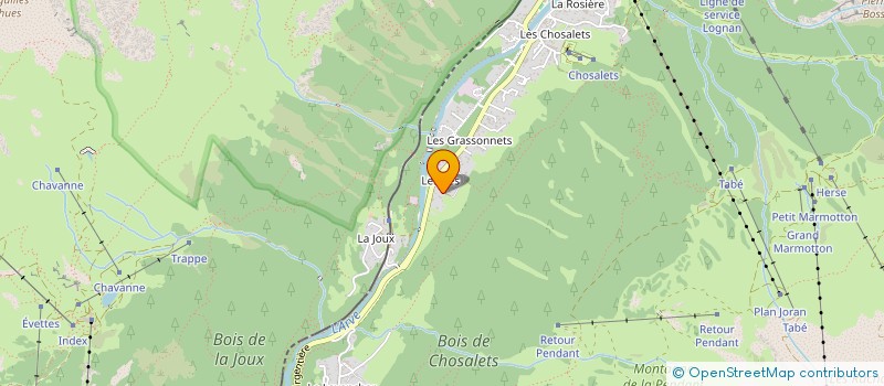 localisation de l'entreprise CTS  MONTAGNE DE LOGNAN  CHAMONIX-MONT-BLANC
