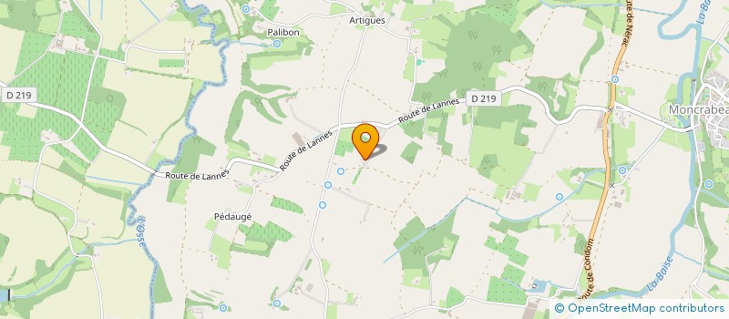 localisation de l'entreprise CTS  SANSAN  CALIGNAC