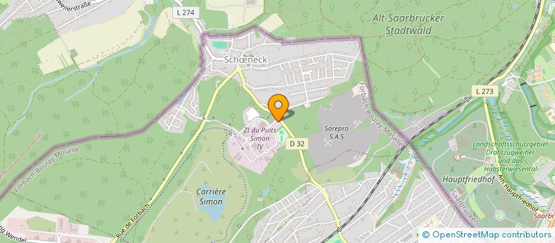 localisation de l'entreprise CTSC  SCHNECK