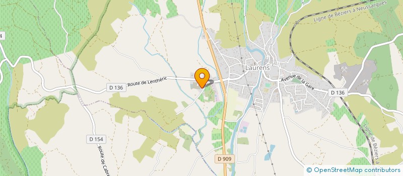 localisation de l'entreprise CTSF à LAURENS