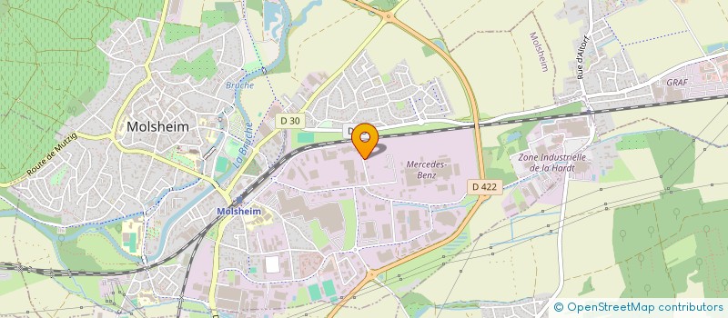 localisation de l'entreprise CTSH  MOLSHEIM